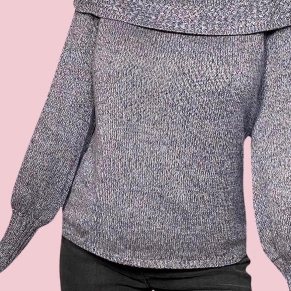 Off-The-Shoulder Knit Sweater - Picture 3 of 9